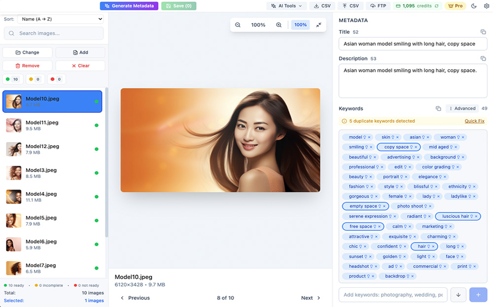 AI Metadata Generator | Best AI Keyword Generator for Microstock 2025 ...